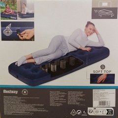 Colchón Inflable 1 Plaza 185cm x 76cm x 22 cm - Bestway. - tienda online
