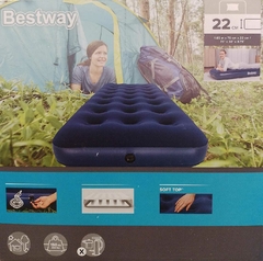 Colchón Inflable 1 Plaza 185cm x 76cm x 22 cm - Bestway.