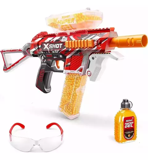 Pistola Hyper Gel + 10.000 Bolitas X Shot - Zuru.
