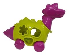 Dino Didáctico Con Encastre Y Arrastre - Calesita/Riva. - comprar online