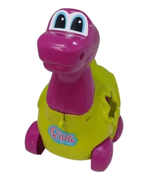 Dino Didáctico Con Encastre Y Arrastre - Calesita/Riva.