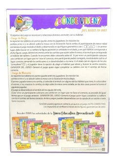 ¿Donde Viven? Juego Didáctico Infantil - Implas - comprar online