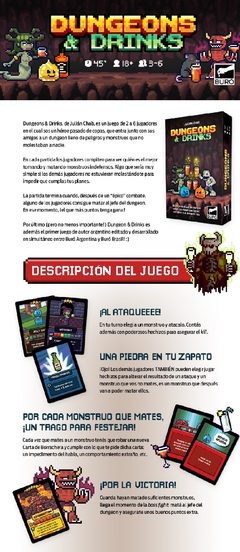 Juego de Mesas Dungeons y Drinks - Buro de Juegos. - comprar online