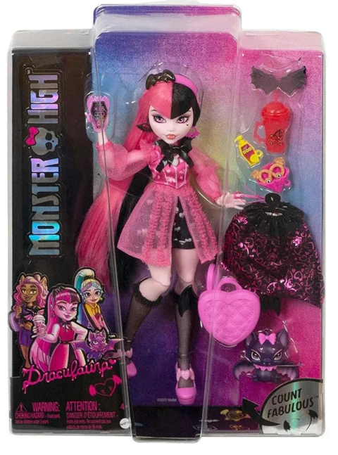 Muñeca Monster High Draculaura Con Accesorios - Mattel.