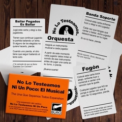 No Lo Testeamos Ni Un Poco: El Musical ( Expansión) - Buro de Juegos. - comprar online