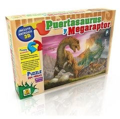 Puzzle Rompecabezas 204 Piezas Reversible 3d Dinosaurios - Implas. - Crawling