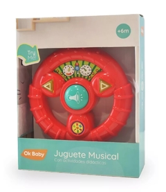 Volante Musical Infantil Con Luces Y Sonido - Ok Baby.