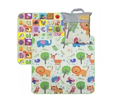 Manta Anti-golpe Plegable 180 cm x 150 cm x 5 mm Con Bolso Para Transportar - Ok Baby.