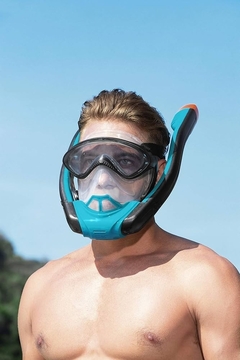 Máscara De Buceo Snorkel Doble Tubo - Bestway.