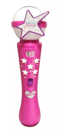Micrófono Con Luces Sonidos Ritmos Y Karaoke - Juliana. - comprar online