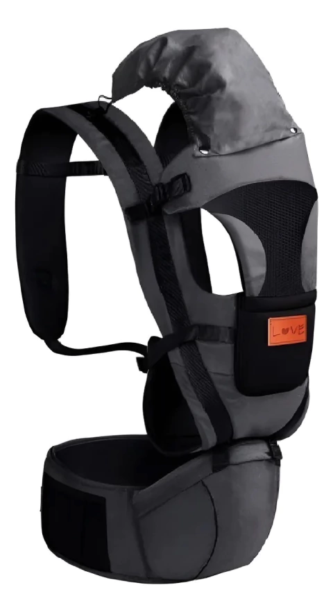 Mochila Porta Bebe + 0 Meses Hipseat Faja Lumbar Asiento Capucha - Love.