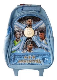 Mochila 16" Afa Selección Argentina Con Carro - Cresko. - comprar online