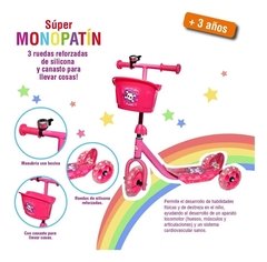 Monopatín 3 ruedas con flecos - Jem