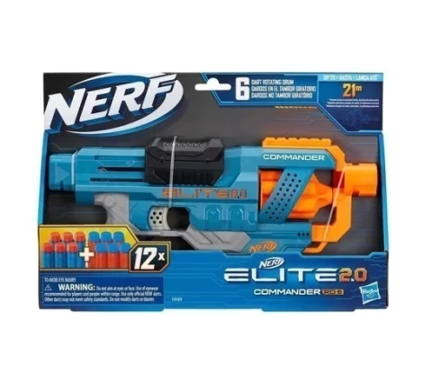 Nerf Pistola Lanzador Elite 2.0 Comander RD-6 - Hasbro. - comprar online