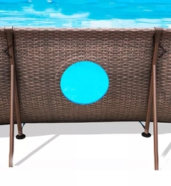 Pileta Estructural Rectangular 3.07 x 2.11 x 81cm Simil Rattan - Bestway en internet