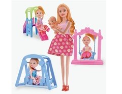 Muñeca Embarazada Pretty Bebe Con Hermanita - Ditoys - Crawling