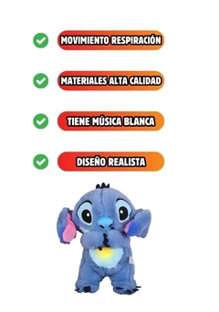 Stitch Que Respira Con Luz Sonido Alivia Ansiedad - comprar online