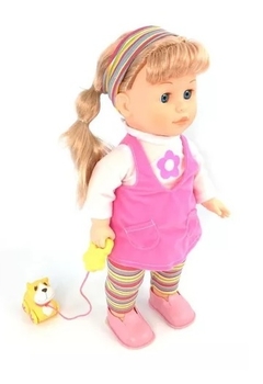 Muñeca Uma Pasea A Su Perrito - Lalelu. - comprar online