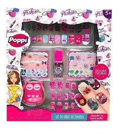 Mi Primer Set Infantil Uñas Postizas Decoradas Accesorios - Poppi.