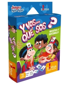 Y Vos Que Sos? Juego de Cartas - Bontus. - comprar online
