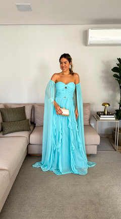 Vestido Bélgica com capa