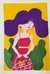 Obra original "Pelo violeta" Luna Dannemann