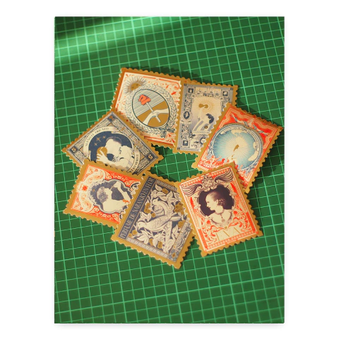 Stickers ¨Íconos x 7¨ Pilar Dibujito