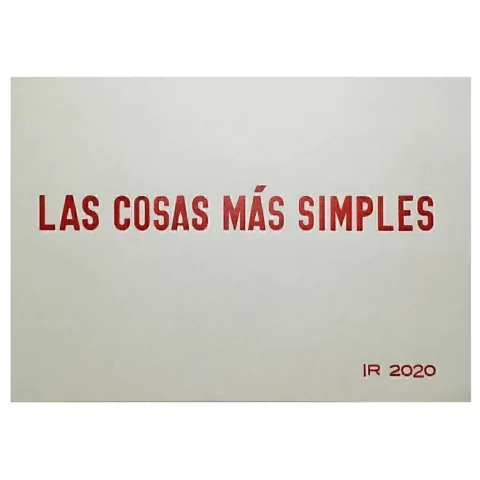 Afiche "Las cosas más simples" Imprenta Rescate