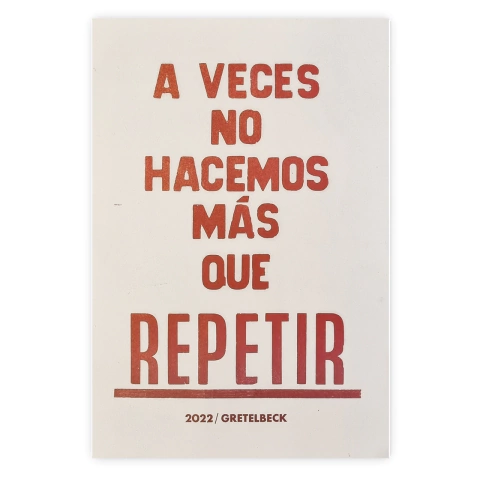 Afiche "Repetir" 1989 - comprar online