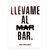 Afiche "LLÉVAME AL BAR" 1989