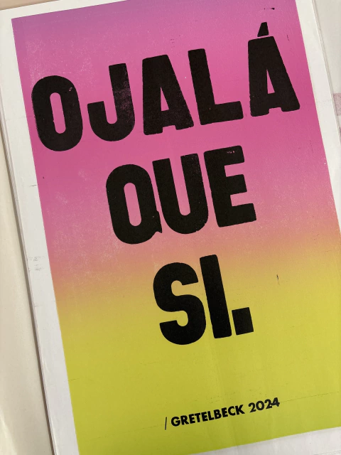 Afiche "Ojala que si" 1989 - Morris Arte Gráfico | Arte Argentino — Tienda Online