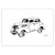 Print "Renault 4" Martin Tomatti