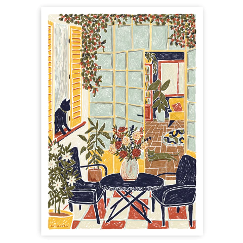 Print ¨Patio interno¨ Ro Martez