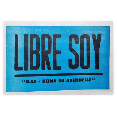 Afiche "Libre Soy (azul)" Callate Romina - comprar online