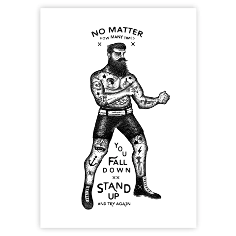 Print ¨No matter¨ Vincent Cousteau