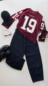Remeron dry fit manga 3/4 con estampa y “ N 19 “ talle U 20% off transferencia - comprar online