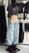 Jeans baggie carpenter tiro bajo 20% off transferencia