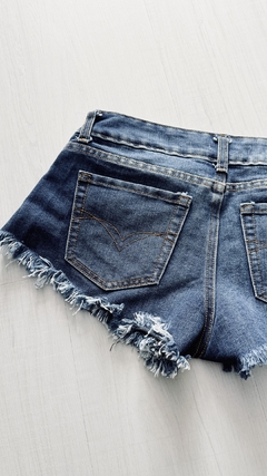 Short jeans tiro bajo pacific blue - comprar online