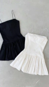 Vestido volado bretel fino 20%off transferencia