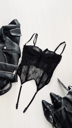 Top corset de encaje