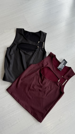 Top con aplique 20% off transferencia - comprar online