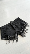 Short jeans tiro bajo grey