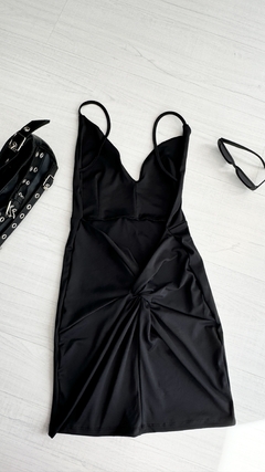 Vestido microfibra espalda caída - comprar online