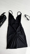 Vestido microfibra espalda caída