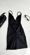 Vestido microfibra espalda caída
