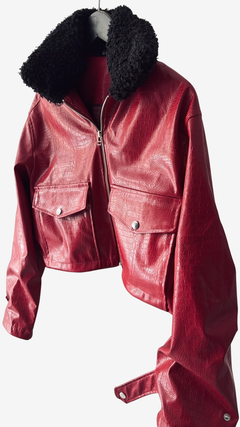 Chaqueta cuello piel desmontable 30% off transferencia - tienda online
