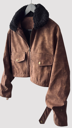 Imagen de Chaqueta cuello piel desmontable 30% off transferencia