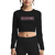 Crop top manga larga - Black Pink Logo