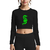 Crop top manga larga - Dragon Verde