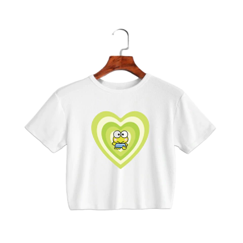 Crop top blanco - Keroppi